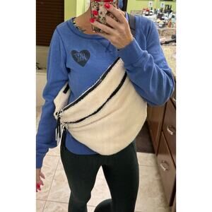 Free People Cream Crossbody Bag